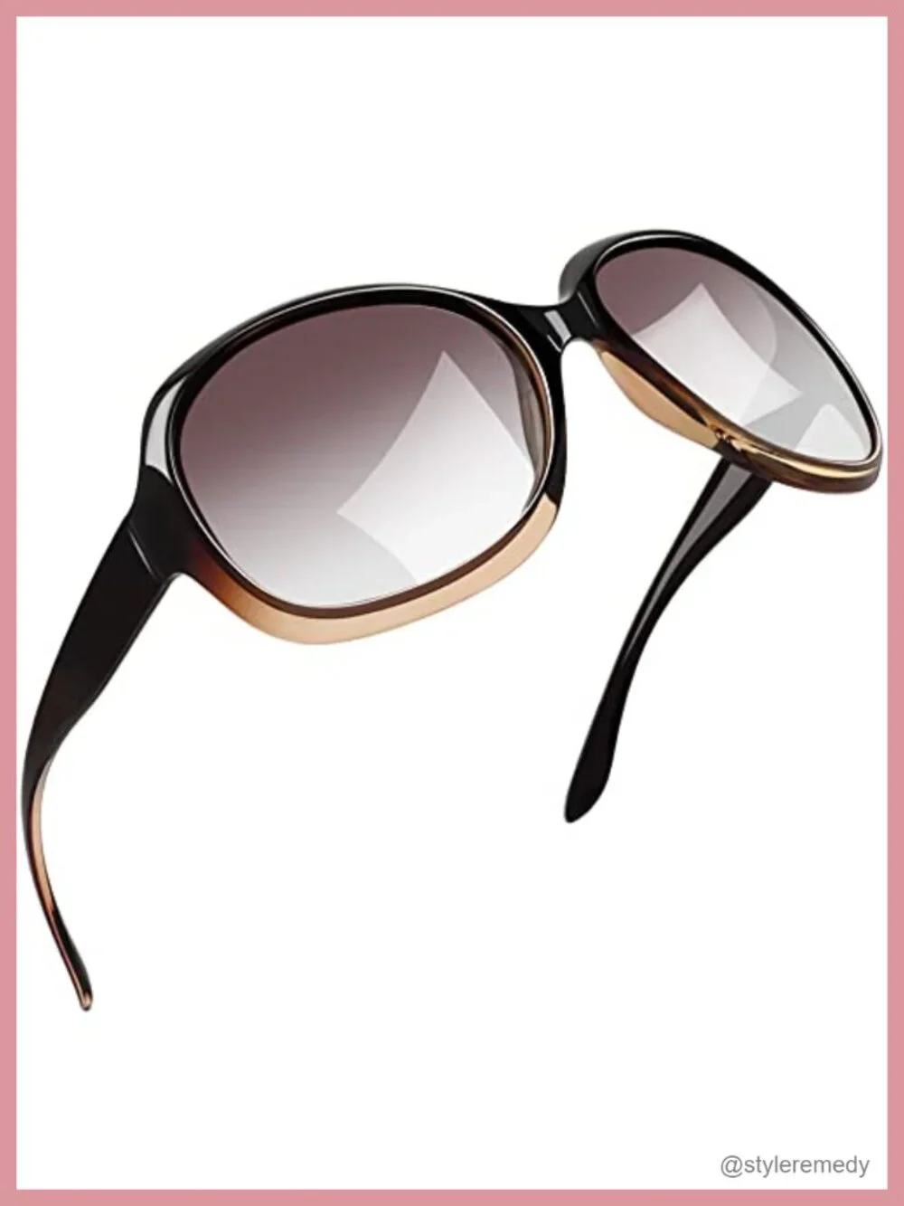 Oversized Polarized Sunglasses UV Protection Butterfly Design Driving Sun